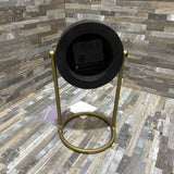 Bloomhome Amelia Black Round Clock On Stand ACCESSORIES 6w5.5d10h