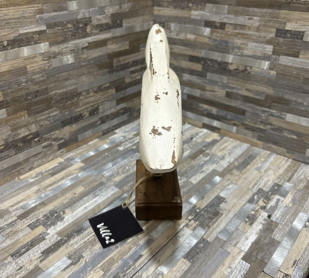 Villa2 Wooden Fish On Stand ACCESSORIES 14w3d9h