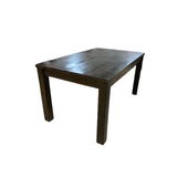 Dark Wood Square Leg DINING TABLE 60Wx36Dx30.5H