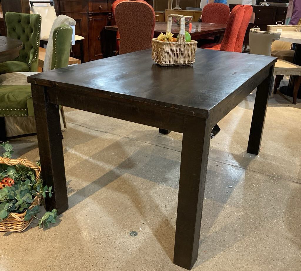 Dark Wood Square Leg DINING TABLE 60Wx36Dx30.5H