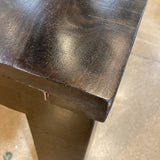 Dark Wood Square Leg DINING TABLE 60Wx36Dx30.5H