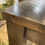 Dark Wood Square Leg DINING TABLE 60Wx36Dx30.5H