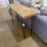 Villa2 Hairpin Leg Iron & Wood CONSOLE TABLE 48w16d32h