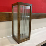 Bloomhome Jerry Wooden Glass Hurricane - Large ACCESSORIES