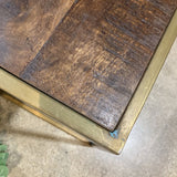 Villa2 Iron Wooden Nesting Table Set Of 2 END/SIDE TABLE 22w12d22h