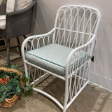Woodard Cane Arm Chair OUTDOOR 21w25d26h