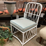 Woodard Cane Armless Chair OUTDOOR 21w25d26h