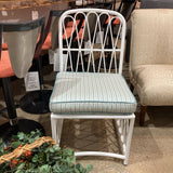 Woodard Cane Armless Chair OUTDOOR 21w25d26h