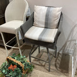 Lloyd Flanders All Seasons Swivel Bar Stool w/ Padded Seat OUTDOOR 27w24.5d42.5h