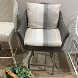 Lloyd Flanders All Seasons Swivel Bar Stool w/ Padded Seat OUTDOOR 27w24.5d42.5h