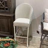 Lloyd Flanders Wicker Barrel Bar Chair OUTDOOR 19.5w24d46h