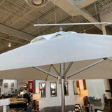 Frankford Greenwich Pulley Lift Aluminum Market Umbrella OUTDOOR White 8.5'