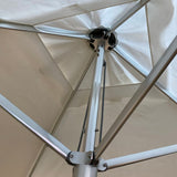 Frankford Greenwich Pulley Lift Aluminum Market Umbrella OUTDOOR White 8.5'