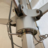 Frankford Greenwich Pulley Lift Aluminum Market Umbrella OUTDOOR White 8.5'