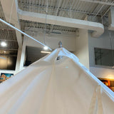 Frankford Greenwich Pulley Lift Aluminum Market Umbrella OUTDOOR White 8.5'