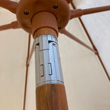 Frankford Monterey Crank Lift Auto Tilt Fiberglass Market Umbrella OUTDOOR 9'