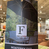 Frankford Monterey Crank Lift Auto Tilt Fiberglass Market Umbrella OUTDOOR 9'