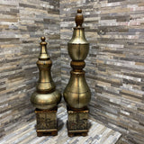 2pc Set Jeffrey Merriman Collection Decor Spires ACCESSORIES 5.5Wx25H largest