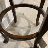 Bar Height Faux Leather Seat Swivel w/Wood Base BAR/COUNTER STOOL 19Wx29.5H