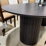 Lulu and Georgia Benedict Oval DINING TABLE Black 86Wx42Dx30H