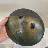 Joyce Furney Signed Raku Pottery Decorative Shallow Footed Bowl ACCESSORIES 7Wx2H