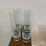 4pc Set MCM Footed Highball Tumbler Glasses ACCESSORIES 2.5Wx8H
