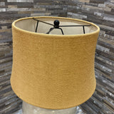 Potter Barn Stoneware Base Courtney w/ Burlap Shade TABLE LAMP 17Wx29H