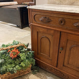 Antique Victorian Commode Wash Stand CABINET 31w16.5d35.5h