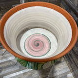 Studio Art Pottery Floral Vessel w/ Arrangement Top ACCESSORIES 9.5Wx7.5H