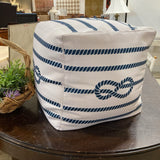 Surya Nautical Cube Pouf OTTOMANS 18w18d18h