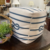 Surya Nautical Cube Pouf OTTOMANS 18w18d18h