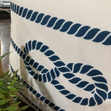 Surya Nautical Cube Pouf OTTOMANS 18w18d18h