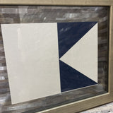 Nautical Flag in Floating Frame ART WORK 18.5Wx15H
