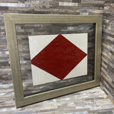 Nautical Flag in Floating Frame ART WORK 18.5Wx15H
