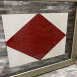 Nautical Flag in Floating Frame ART WORK 18.5Wx15H