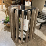 Rustic Style Mirrored Top Accent Table END/SIDE TABLE 15d18h