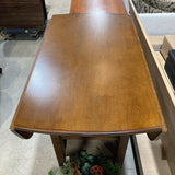 Drop Leaf Table w/ Open Shelving FURNITURE 40w40d36h