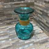 Vidrios San Miguel Aqua Blue Recycled Glass Vase ACCESSORIES 5d8h