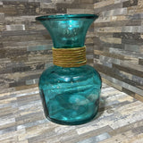 Vidrios San Miguel Aqua Blue Recycled Glass Vase ACCESSORIES 5d8h