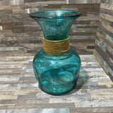 Vidrios San Miguel Aqua Blue Recycled Glass Vase ACCESSORIES 5d8h