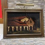 Richard Booker Original Acrylic on Cork Painting w/ Light ART WORK 36Wx26H