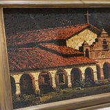 Richard Booker Original Acrylic on Cork Painting w/ Light ART WORK 36Wx26H