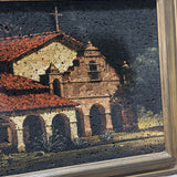 Richard Booker Original Acrylic on Cork Painting w/ Light ART WORK 36Wx26H