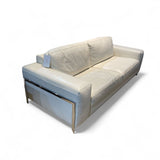 Cort Furniture Fregene Leather SOFA White 88w38d32h