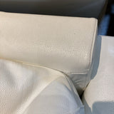 Cort Furniture Fregene Leather SOFA White 88w38d32h