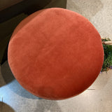 Arteriors Home Avalon Ottoman Persimmon Velvet Champagne Swivel OTTOMANS 21d19h