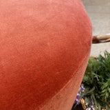 Arteriors Home Avalon Ottoman Persimmon Velvet Champagne Swivel OTTOMANS 21d19h