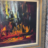 Rafael Daraio Original Painting on Canvas Titled "The Gypsies are Moving Tonight" ART WORK 31Wx27H