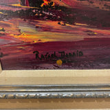 Rafael Daraio Original Painting on Canvas Titled "The Gypsies are Moving Tonight" ART WORK 31Wx27H