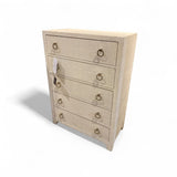 Bar Harbor Raffia 5-Drawer DRESSERS/CHESTS 32w16d45h